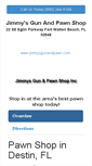 Mobile Screenshot of jimmysgunandpawn.com